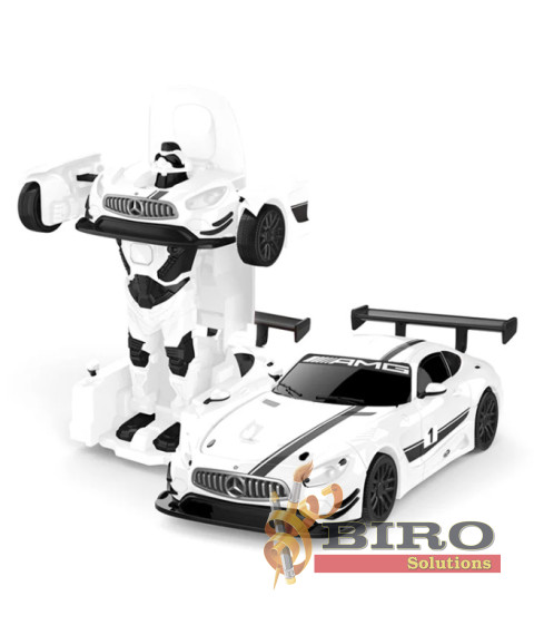 Mașină RASTAR Die cast 1:32 Mercedes-Benz GT3 Transformable car, albă, 61365